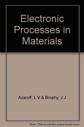 Imagen de archivo de Electronic Processes in Materials a la venta por HPB-Red