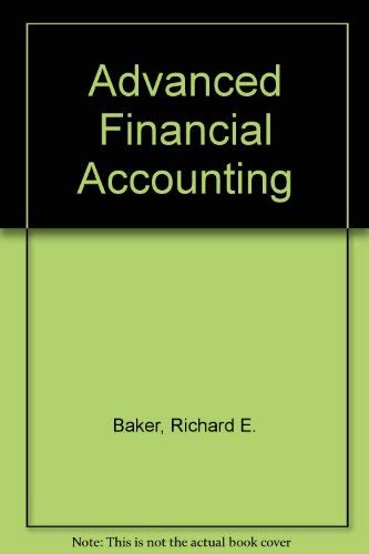 9780070033665: Advanced Financial Accounting