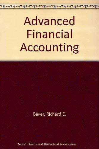 Stock image for Advanced Financial Accounting for sale by HPB-Red