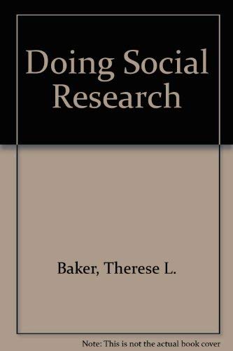 9780070034532: Doing Social Research