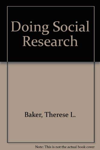 Stock image for Doing Social Research for sale by ABOXABOOKS