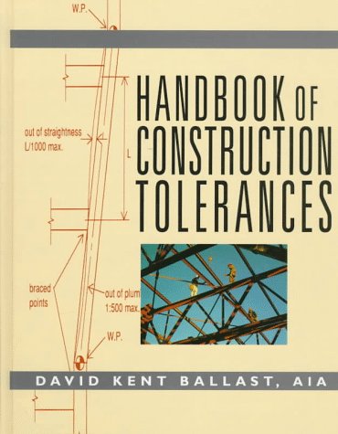 Imagen de archivo de Handbook of Construction Tolerances a la venta por HPB-Red