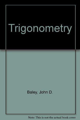 Beispielbild fr Trigonometry zum Verkauf von BooksRun