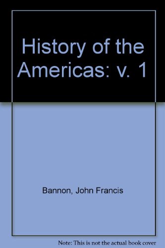 Beispielbild fr History of the Americas: v. 1 zum Verkauf von GridFreed