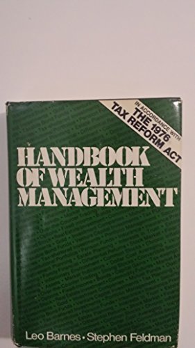 Imagen de archivo de Handbook of Wealth Management a la venta por Better World Books