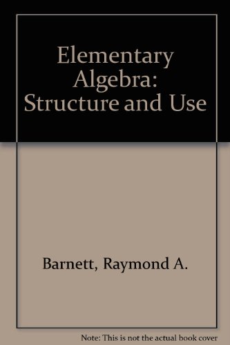 9780070037816: Elementary Algebra: Structure and Use