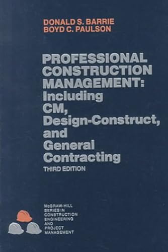 Stock image for Professional Construction Management for sale by ThriftBooks-Atlanta