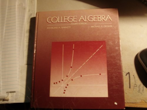 College Algebra (9780070039308) by Barnett, Raymond A.