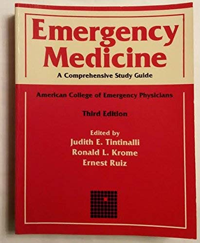 9780070041592: Emergency Medicine: A Comprehensive Study Guide