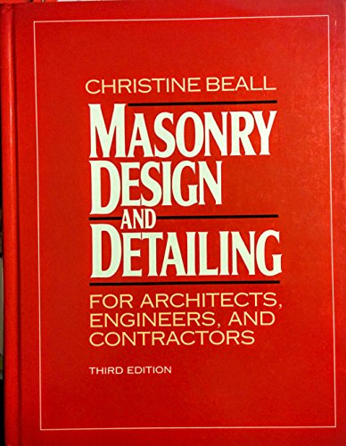 9780070043121: Masonry Design and Detailing: For Architects, Engineers and Contractors