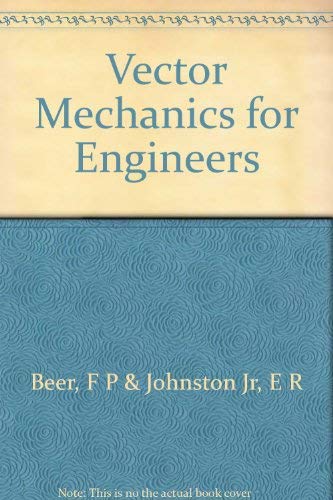 Imagen de archivo de Vector Mechanics for Engineers (Statics) Beer, Ferdinand Pierre and Russell, Johnston E. a la venta por Ocean Books