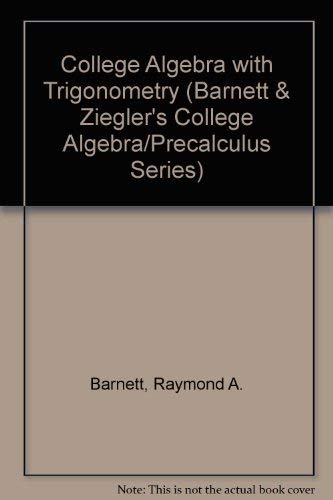 9780070049895: College Algebra with Trigonometry