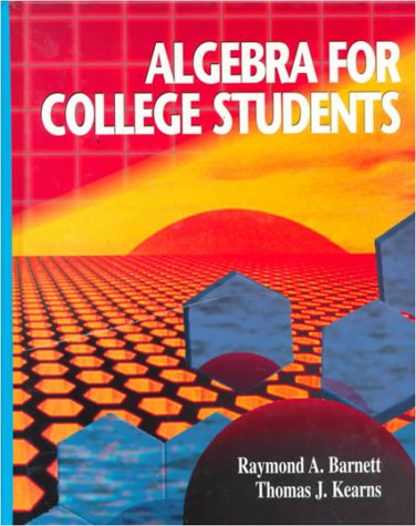 Beispielbild fr Algebra for College Students zum Verkauf von SecondSale