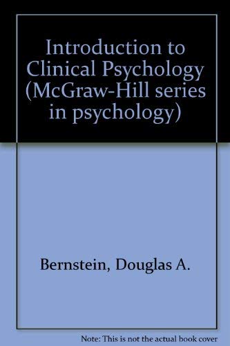 Introduction to Clinical Psychology (Barnett & Ziegler's College Algebra/Precalculus Series) (9780070050167) by Bernstein, Douglas A.