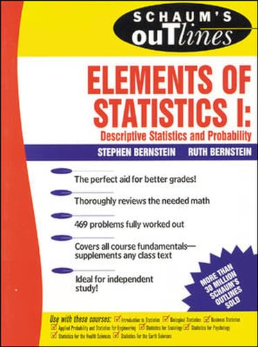 Stock image for Schaum's Outline of Elements of Statistics I: Descriptive Statistics and Probability for sale by ThriftBooks-Dallas