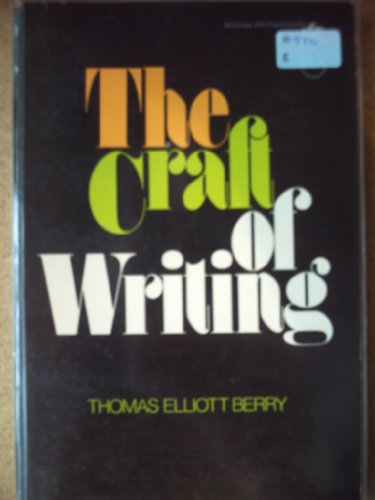 9780070050518: The Craft of Writing