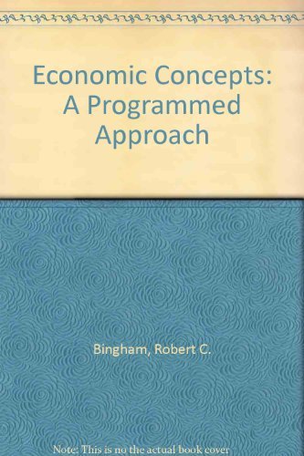 9780070052956: Economic Concepts: A Programmed Approach