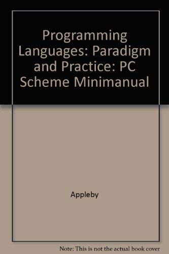 9780070053175: Programming Languages: Paradigm and Practice: PC Scheme Minimanual