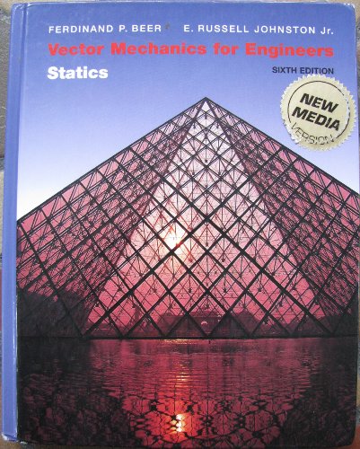 Imagen de archivo de Vector Mechanics for Engineers Stati 6ed a la venta por SecondSale