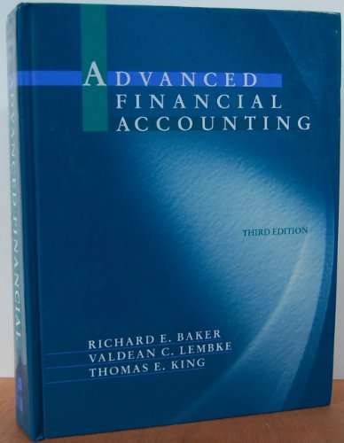 Beispielbild fr Advanced Financial Accounting zum Verkauf von Austin Goodwill 1101