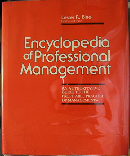 Stock image for Encyclopedia of Professional Management for sale by SecondSale