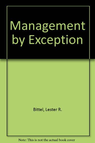 Beispielbild fr Management by Exception zum Verkauf von Buchpark