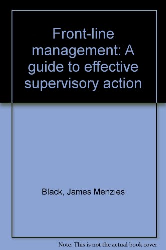 9780070055292: Front-line Management: Guide to Effective Supervisory Action