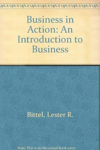 Imagen de archivo de Business in Action: An Introduction to Business a la venta por BooksRun