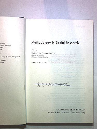 9780070057050: Methodology in Social Research