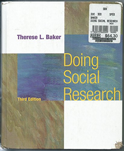 9780070060029: Doing Social Research