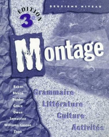 9780070060203: Montage: Grammaire Litterature Culture Activities