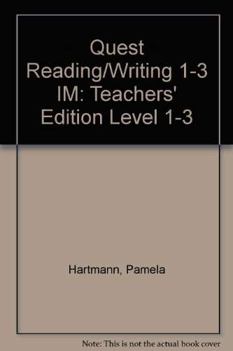 Imagen de archivo de Instructor's Manual to accompany Quest: Reading and Writing in the Academic World, Books 1-3 a la venta por Bookmans