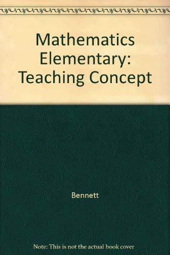 Student Solutions Manual to accompany Math for Elementary School Teachers (9780070063006) by Bennett, Albert B.