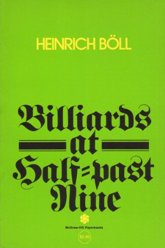 Stock image for Billiards at Half-past Nine for sale by Jenson Books Inc