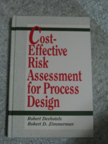 Imagen de archivo de Cost-Effective Risk Assessment for Process Design a la venta por Better World Books
