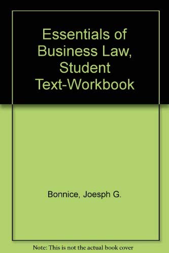 9780070065277: Essentials of Business Law