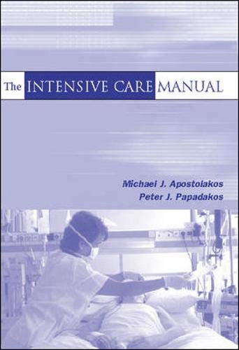 Beispielbild fr The Intensive Care Manual zum Verkauf von Better World Books