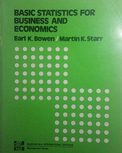 Basic Statistics for Business and Economics. International Student Edition.