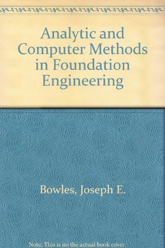 Stock image for Analytical and computer methods in foundation engineering for sale by HPB-Red