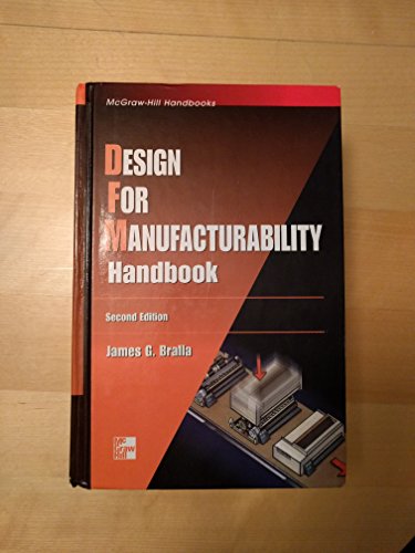 9780070071391: Design for Manufacturability Handbook (MECHANICAL ENGINEERING)