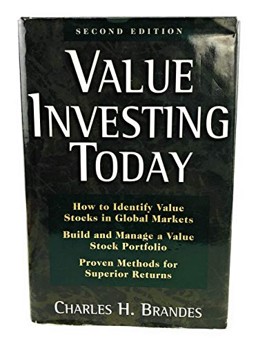 Stock image for Value Investing Today for sale by Better World Books: West