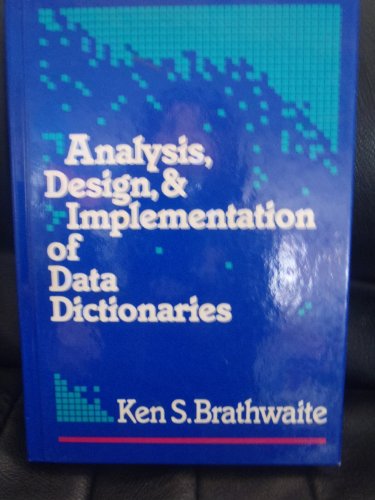 Stock image for Design and Implementation of Data Dictionaries for sale by Bingo Used Books