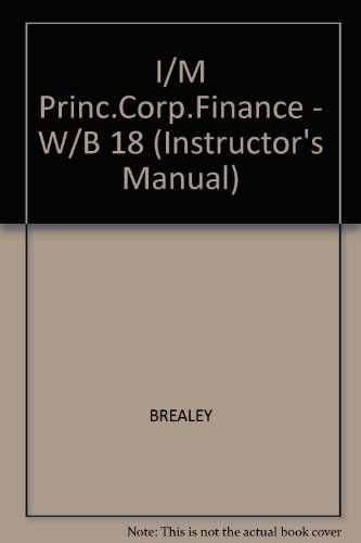 9780070073821: Principles of Corporate Finance