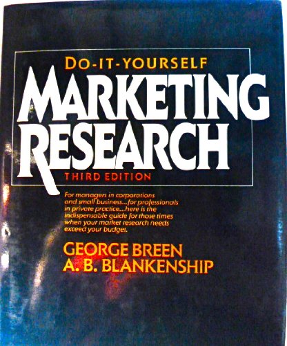 Imagen de archivo de Do-It-Yourself Marketing Research a la venta por Better World Books