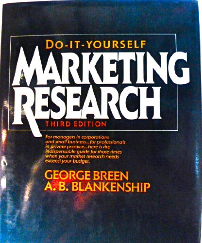 Stock image for Do-It-Yourself Marketing Research for sale by Better World Books