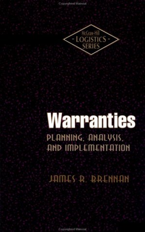 Imagen de archivo de Warranties : Planning, Analysis, and Implementation a la venta por Better World Books