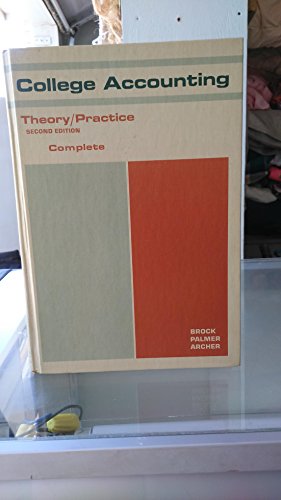 Stock image for College Accounting: Theory/Practice, Complete for sale by ThriftBooks-Dallas