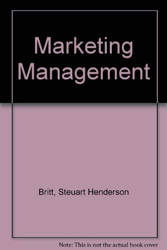 9780070079212: Marketing management and administrative action