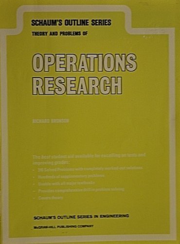 Beispielbild fr Schaum's Outline of Theory and Problems of Operations Research zum Verkauf von ThriftBooks-Dallas