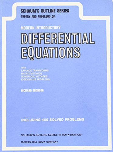 9780070080096: Schaum's Outline of Theory and Problems of Modern Introductory Differential Equations (Schaum's Outline Series)